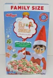 ELF ON THE SHELF 'Sugar Cookie' Family Size Cereal Sealed Box 2020 Kellogg's