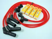 86-92 MAZDA RX7 13B SPARK WIRES NGK PLATINUM PLUGS RED