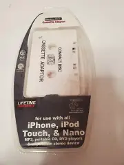 Music Gear Cassette Adapter IPhone IPod Nano CD DVD G0243 New Package Sealed