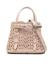 Alaïa Mini Mina Leather Tote Bag