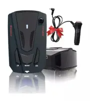 Driving Aid Radar Detector Speed Cars City/Highway Mode Mute Memory LED Long Ran