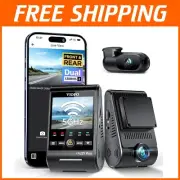 A229 Plus Dual Channel Dash Cam, 1440P Front & Rear with Voice Control & GPS