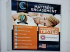 King Waterproof 15" Mattress 360 Zipper Closure Encasement Protector Cover Pad