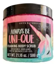 ONXY BATHHOUSE FOAMING BODY SCRUB UNICORN DREAMS ALWAYS BE UNI-QUE 21.16oz