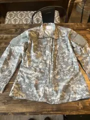 US Army Combat Coat Medium Long Wind Resist Ripstop Poplin ACU Camo