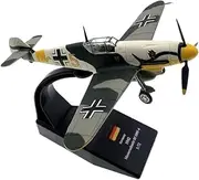 Replica Pre-Build Aircraf 1/72 for German BF109F4 Bomber Classic JG54 Diecast Metal Fighter Replica Pre-Build Military Aircraf Model Collection Gift Display