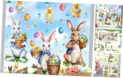Easter Window Decals Easter Decoration Stickers for Glass Window Double-Side