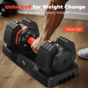 Adjustable Dumbbell Set 55LB Free Weights Dumbbells, 4 In 1 Weight Set, Dumbbell