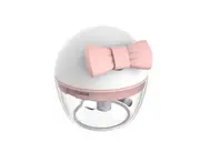 Manual Garlic Masher Kitchen Garlic Meat Grinder Mini Baby Food Supplement Cooking Machine Multi-function Vegetable Cutter-Pink