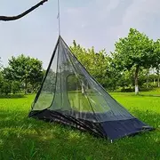 320/400 Pyramid Tent‘s Inner Mesh Tent Square Rodless Summer Mosquito Net Light Weight for Outdoor Camping Backpacking Hiking