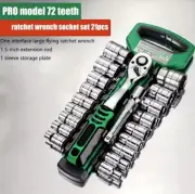 1/4 inch Ratchet Socket Wrench Set, Mechanic Tool Kit and Sockets Set
