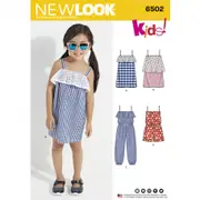 New Look Sewing Pattern 6502 N6502 Children's Jumpsuit/Romper and Dresses