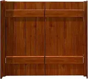 EKDJSN Swinging Doors Cafe, Indoor Solid Wood Saloon Swing Door, Partition Decoration, Swinging Door for Kitchen, Suitable for Saloon Cafe Bar Counter Kitchen (Color : Brown, Size : 39.3in/100cm)