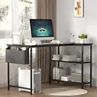 Levede L Shaped 100cm Black Computer Desk Home Office Laptop Modern Table