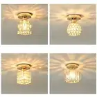 Crystal Ceiling Light Close to Ceiling Lighting Fixture Dining Room