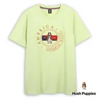 在飛比找momo購物網優惠-【Hush Puppies】男裝 T恤 經典圖騰繡花刺繡狗T