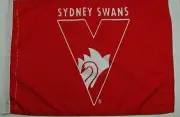 SYDNEY SWANS Flags x 10 (ten) Small 45cm x 30cm Official AFL product NEW!