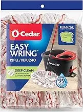 O-Cedar EasyWring Deep Clean Refill (1-Pack) | 40% More Cleaning Power | Microfiber Mop Refill Compatible with O-Cedar EasyWring Spin Mop & Bucket System