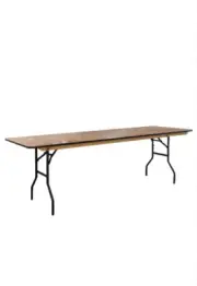 10 Banquet Folding Trestle Tables Package Deal 18mm Thick 11Ply Wood Top 76x183c