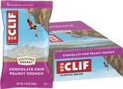 CLIF Energy Bar Chocolate Chip Peanut Crunch 68g (Pack of 12)