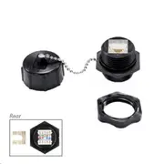 Dynamix IPR-C6J Cat6 Keystone Jack IP67 Rated - Shielded - Dust Cap [IPR-C6J]