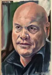 Original sketch cover variant, Kingpin Vincent D.Onofrio by Dan Neidlinger