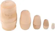 Gyorwst Russian Babushka Matryoshka Blank Nesting Dolls Paint Your own Set of 5