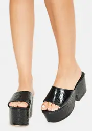 [Lemon Drop by Privileged] Armour Platform Slides