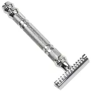 Parker 24C -Three Piece OPEN COMB Smooth Double Edge Safety Razor & 5 Blades