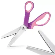 Pinking Shears for Fabric Cutting Zig Zag Scissors Scrapbook Scissors Decorat...