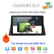 Android 9.1 10.1'' Car GPS Navigation Radio DVR FM 1+16GB For Honda Accord 08-13 (for: Honda)