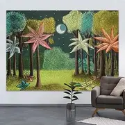 7x5ft Painted Wild One Birthday Backdrops for Photography Picture Boys Beast of The Wild Jungle Forest Animal 1st Theme Baby Shower Party Decoration Supplies Cake Smash Photo Booth Background Banner