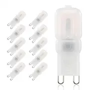 10pcs 3W LED Bi-pin Lights Bulbs 300lm G9 14LED Beads SMD 2835 Dimmable Landscape 30W Halogen Bulb Replacement Warm Cold White 360 Degree Beam Angle 220-240V