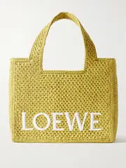 [LOEWE] LOEWE - + Paula's Ibiza Embroidered Raffia Tote - Yellow - One size One size Yellow