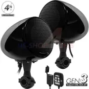 600W AMP Bluetooth Waterproof Motorcycle Stereo Speaker Audio MP3 System AUX USB