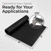 Neoprene Sheet 1/16 x 3 x 9 in Rubber Mat Strip Gasket Material Made in USA