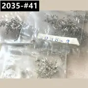 100 Sets Silver 3mm Second Hands for Miyota 2035 Quartz Watch Movement