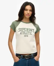 Athletic Essential Raglan Cap Sleeve Tee | Desert Bone Off White/Lk