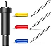 Deep Cut Blade with Hosing 30/45/60 Degree Deep Point Blade Foam Chipboard Leather Cutting Tool for Explore 3 / Air 2 / Air/One/Cricut Maker 3 / Maker(black)