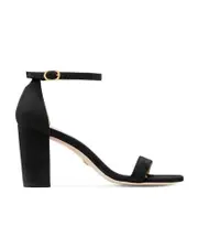 One-word buckle thick-heeled sandals 36,37,38 Black