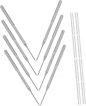 FIXOSHEE 8pcs Aluminum Ceramic Detail Tools Clay Sculpture and Pottery Crafting for Fine Detailing Projects and Artistic Creations