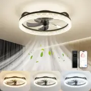 Ceiling Fans with Lights and Remote, Bedroom Low Profile Ceiling Fan with