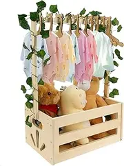 Baby Shower Crate Closet | Wooden Baby Shower Storage Basket - Ample Interior Space Organizer Tool For Bathroom Bedroom Nursery Home Use