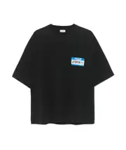 Vetements Name Tag Crewneck T-Shirt S,XL,L black
