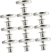 HEATSHAKING 5Pairs Magnetic Curtain Holdback Buttons Tie Back Hooks for Home Office Easy Install No Tools Required for Living Rooms Bedrooms and More