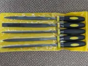 Mini Metal Needle File Set, 5pcs, Small Hand Files 4.3" file length, 6.3" total