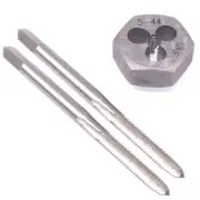 HSS 5-44 Taper & Plug Tap & 5-44 Hexagon Die Thread Right Hand Set