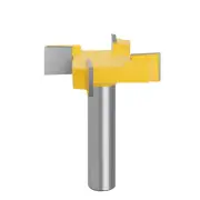 1/2 Inch Shank flattening Router Bits, 4-Wing Slotting Cutter Woodworking Tools