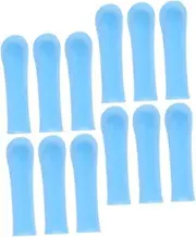 Safe Removal Tool 12pcs Reusable Silicone Ear Scoop Sleeves Ear Cleaning Tools for Family Adhesive Swabs Easy to Carry
