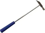 [XolngYYeng] Dual Head Small Hammer, 8 Inches, Plastic Head and Metal Head, Black Plastic Grip, Double face Jewelry Mallet, Mini Hammer for Watch, Tuning, Woodworking, Toys, DIY, Leather, Instruments